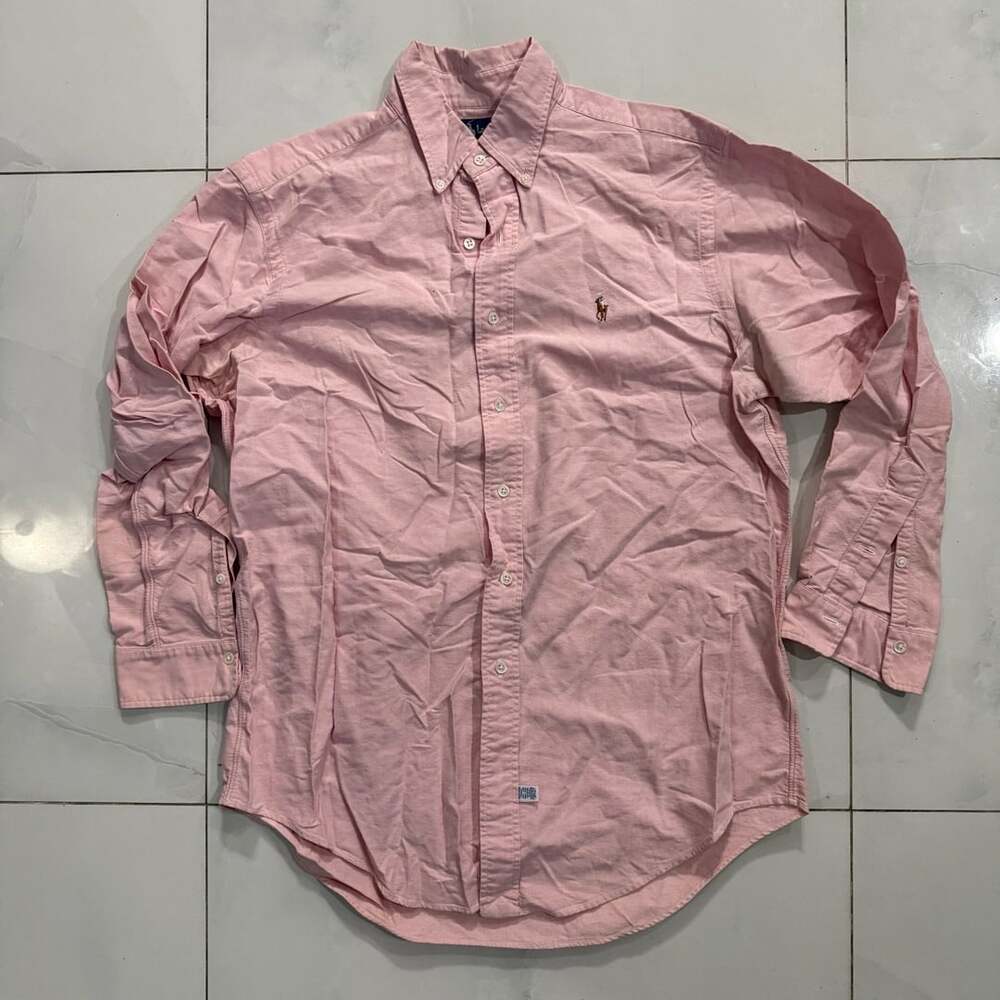 Ralph Lauren Pink 100% Cotton Long Sleeve Button down
